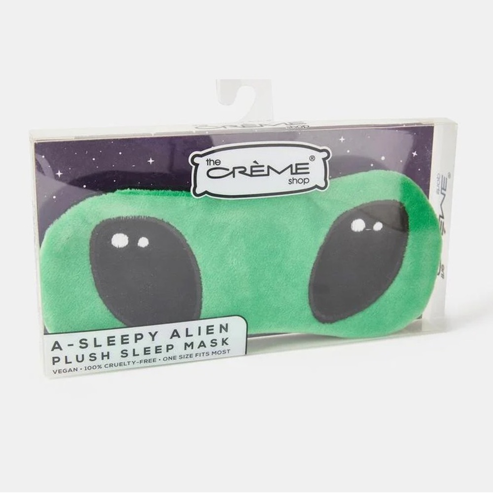 The Crème Shop 'A-Sleepy Alien' Plush Sleep Mask NWT